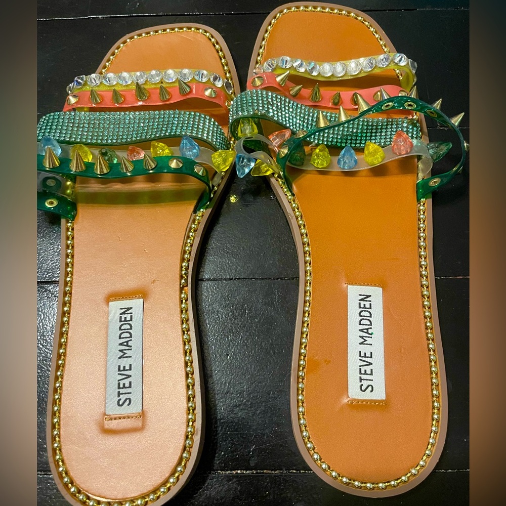 Steve Madden Embellished Sandals - Size 9